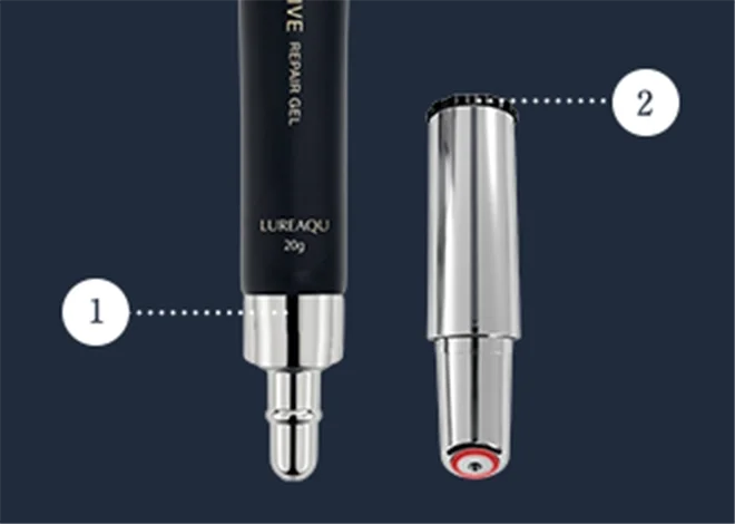 Ультракомпактный бьюти‑аппарат с гелем SERUM BOOSTER&INTENSIVE REPAIR GEL Set, LUREAQU — фото 5